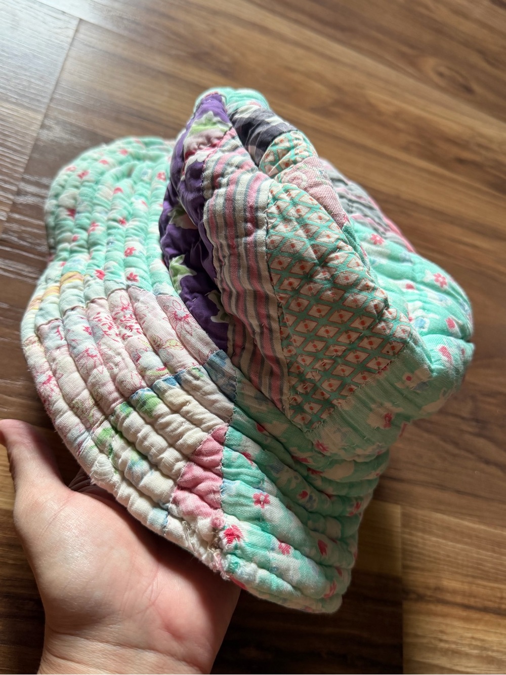 Handmade Bucket Hat w/vintage prints